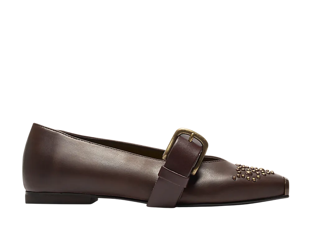 ONITSUKA TIGER Women's Tiger Ballerina Studs "Brown Storm/Pure Gold"