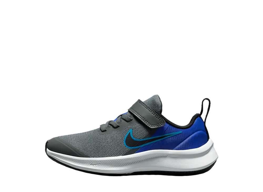 ナイキ PS スターランナー3 "アイアングレー/ブルーライトニング/レーサーブルー/ブラック" (キッズ)