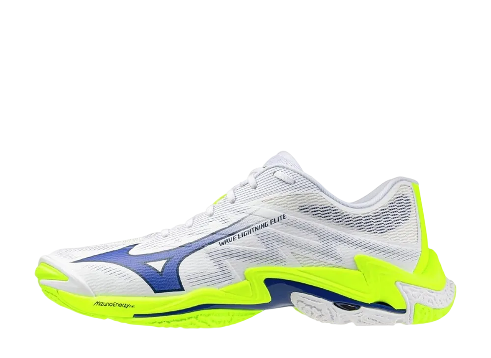 Mizuno Wave Lightning Elite "White/Blue/Yellow"