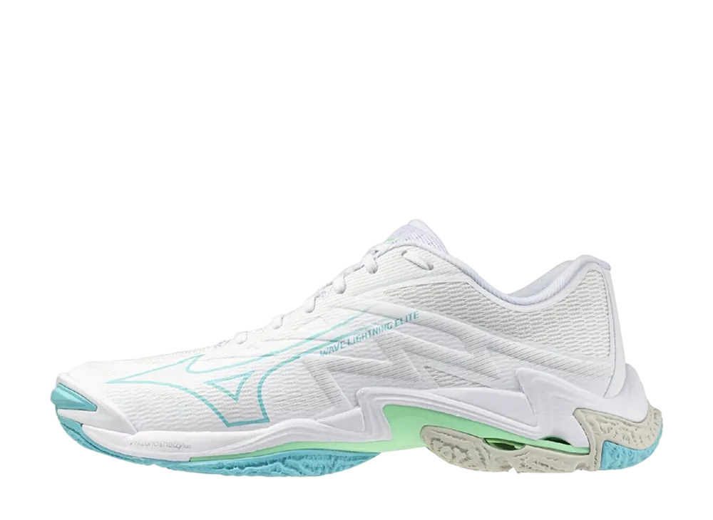 Mizuno Wave Lightning Elite "White/Sax/Green"