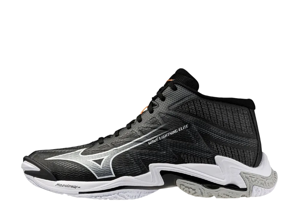 Mizuno Wave Lightning Elite Mid "Black/White"