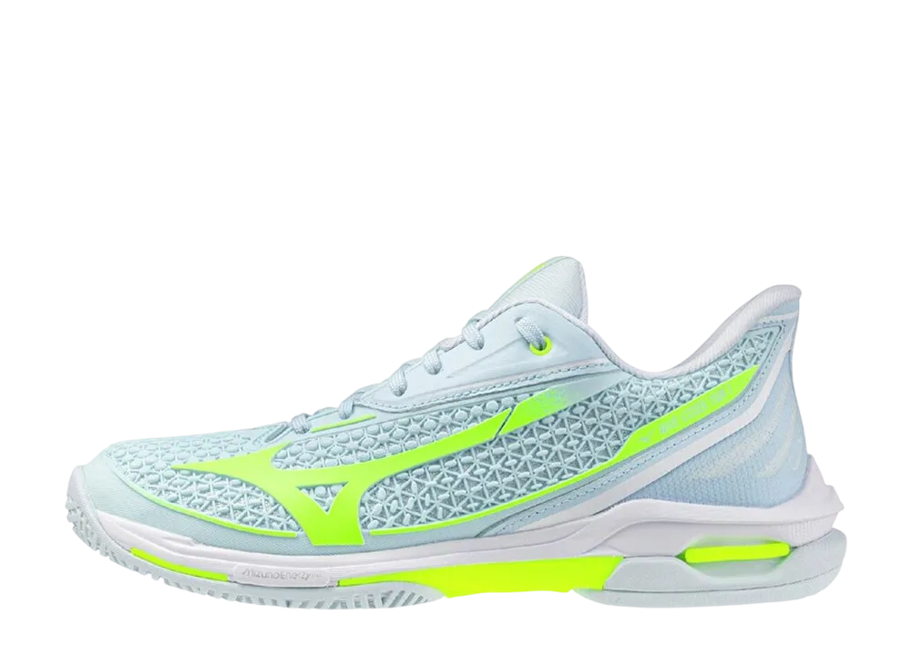 Mizuno Women's Wave Exceed Tour 7 AC "Light Blue/Yellow"