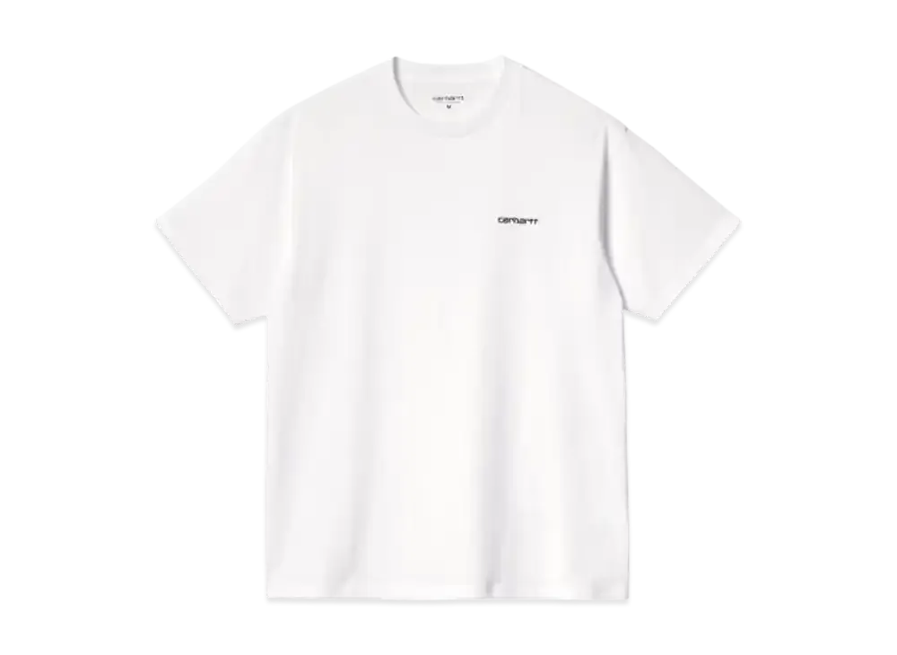 Carhartt WIP S/S Script Embroidery T-Shirt "White/Black"