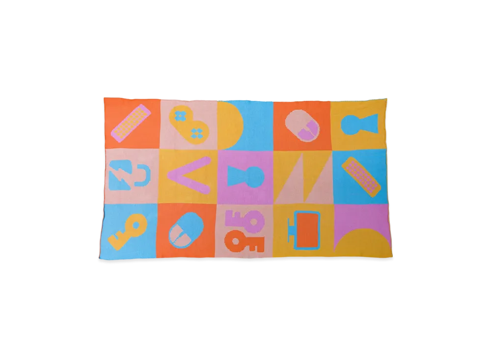 VAULTROOM Equipment Knit Blanket "Multi"