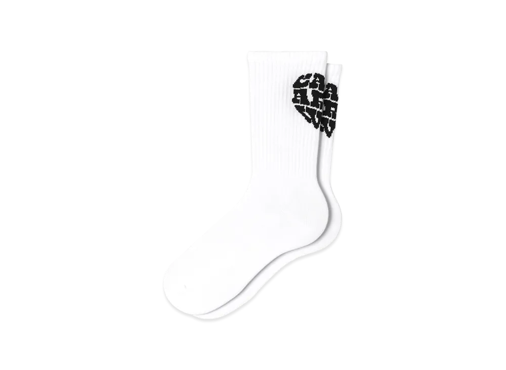 Carhartt WIP Heartbreaker Socks "White Black"