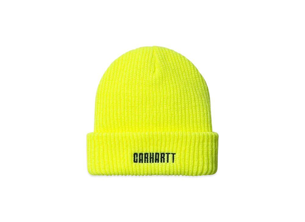 Carhartt WIP Industry Beanie "Lumo Yellow Black"