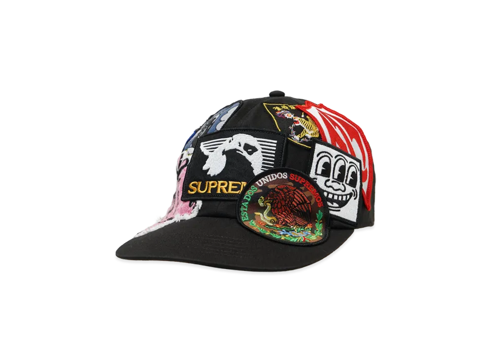 シュプリーム パッチ 6パネル "ブラック"