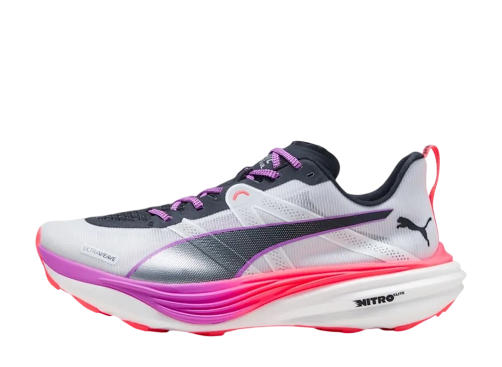 Puma Deviate Nitro Elite "PUMA White/Glowing Red/Pure Magenta"