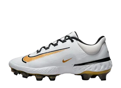 Nike Alpha Huarache Elite 4 Low MCS "White/Black/Metallic Gold"