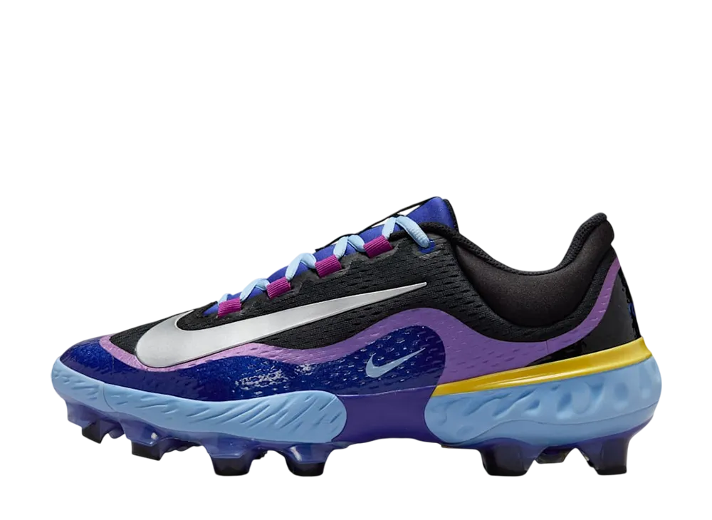 Nike Alpha Huarache Elite 4 Low MCS "Deep Night/Black/Psychic Blue/Metallic Silver"