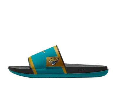 Jacksonville Jaguars × Nike Offcourt Slide "Blustery/Dark Smoke Grey/Ochre"