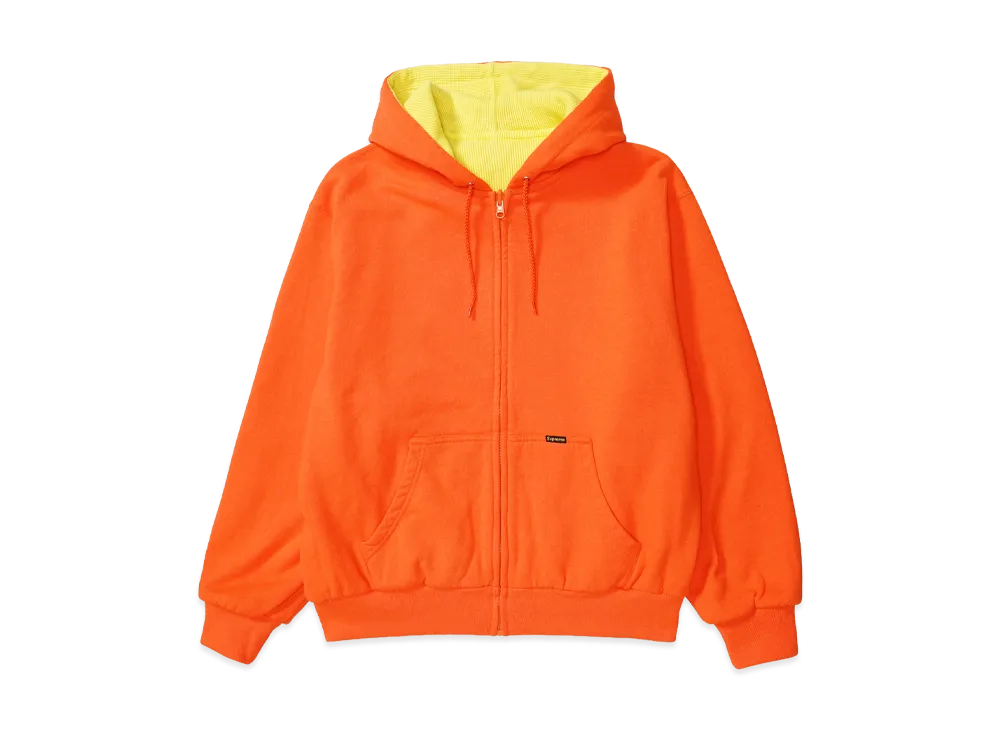Supreme Reversible Work Zip Up Hooded Sweatshirt 