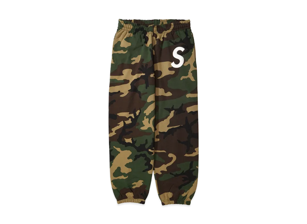 シュプリーム Sロゴ スウェットパンツ (25FW) "ウッドランドカモ"