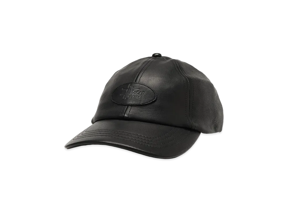 Stussy Low Profile Leather Strapback "Black"