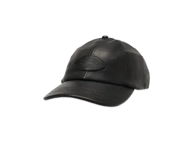 Stussy Low Profile Leather Strapback "Black"