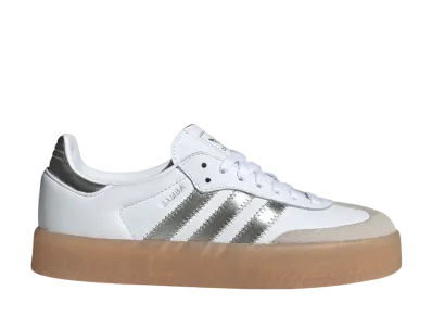 adidas Women's Sambae "Cloud White/Silver Metallic/Gum"