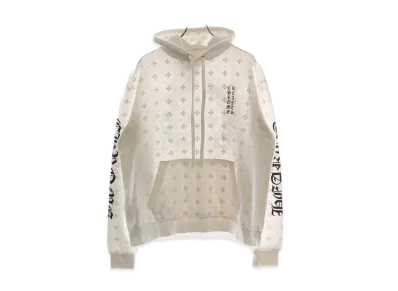 Chrome Hearts CH Plus All Over Print Horseshoe Hoodie "White"