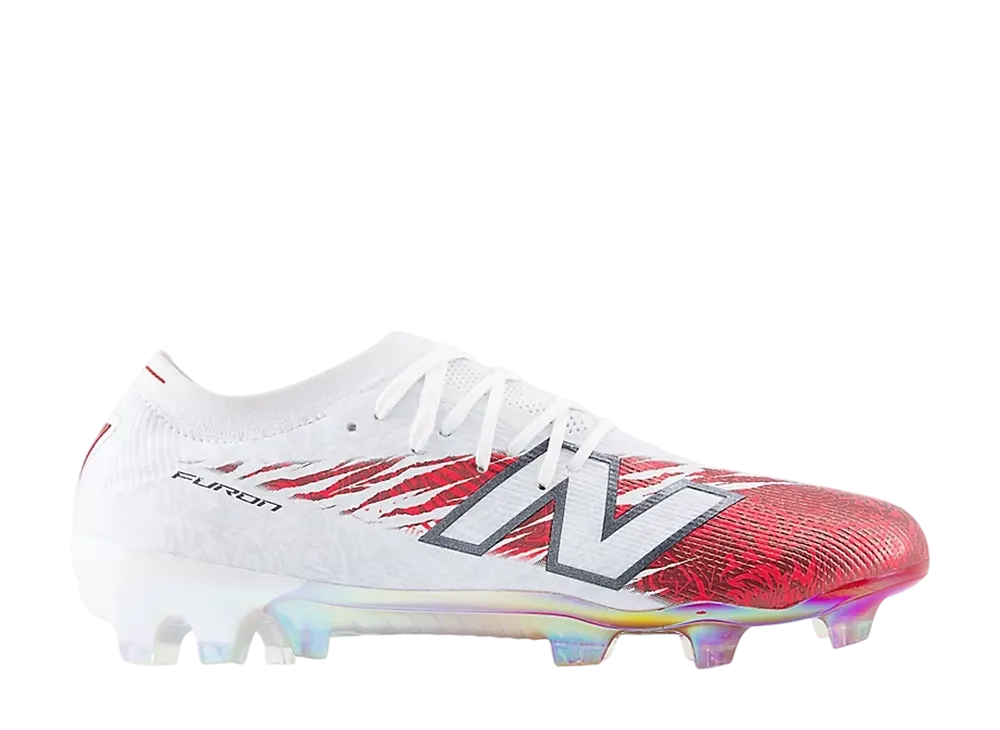 New Balance Furon Elite FG V8 "White/Burgundy/Silver"