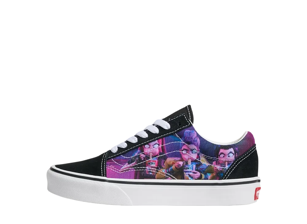 KPop Demon Hunters × Vans Big Kids Old Skool "Black/Purple"