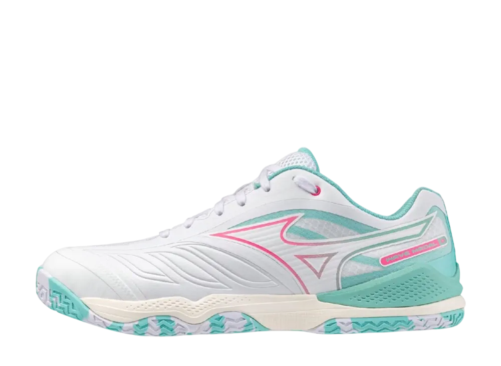 ミズノ ウエーブメダル8 "ホワイト/ピンク/グリーン"