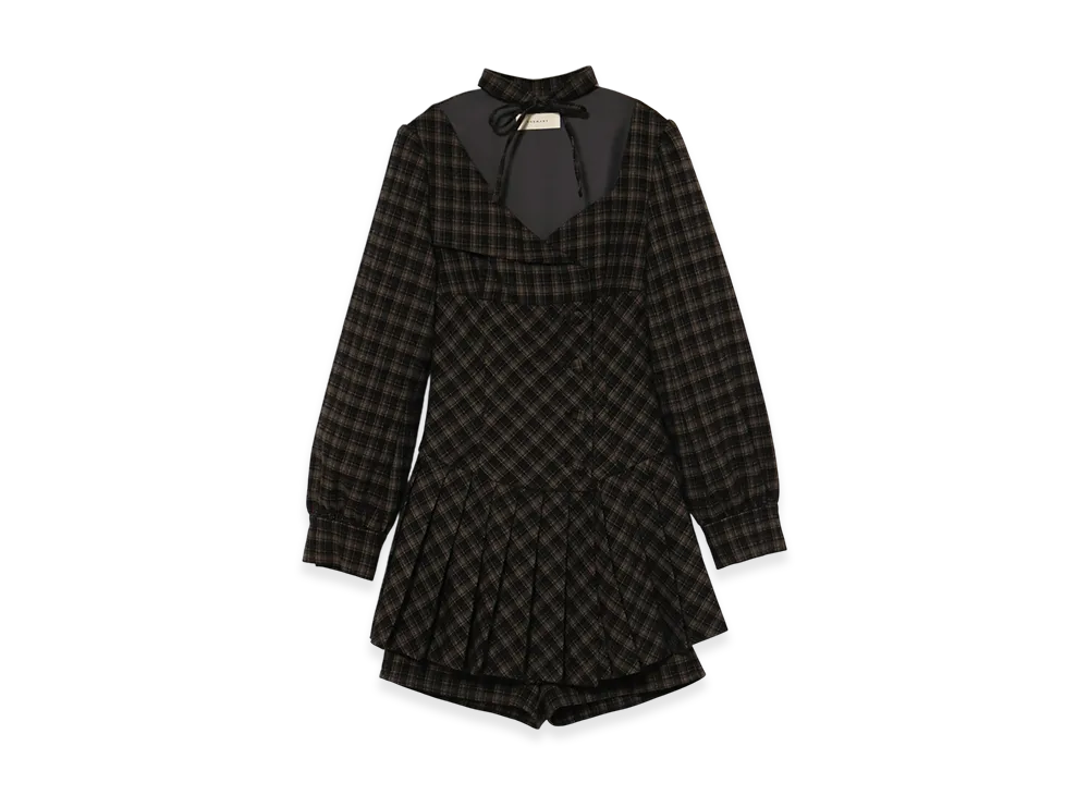 ANDMARY Renon pleats mini dress "Beige"