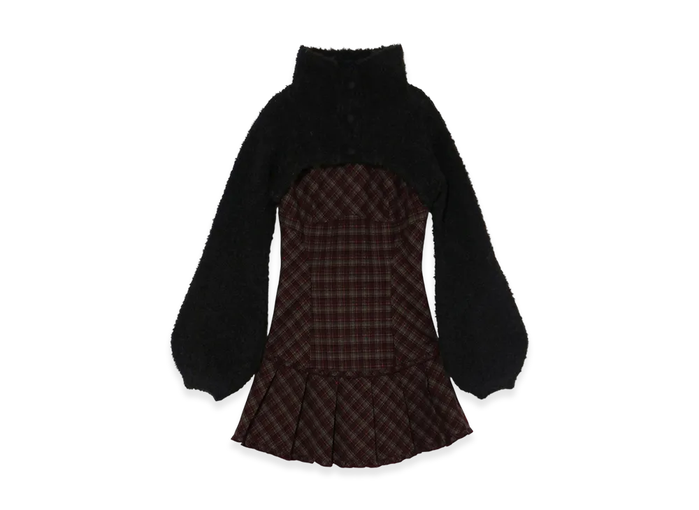 ANDMARY Lulu check set mini dress 