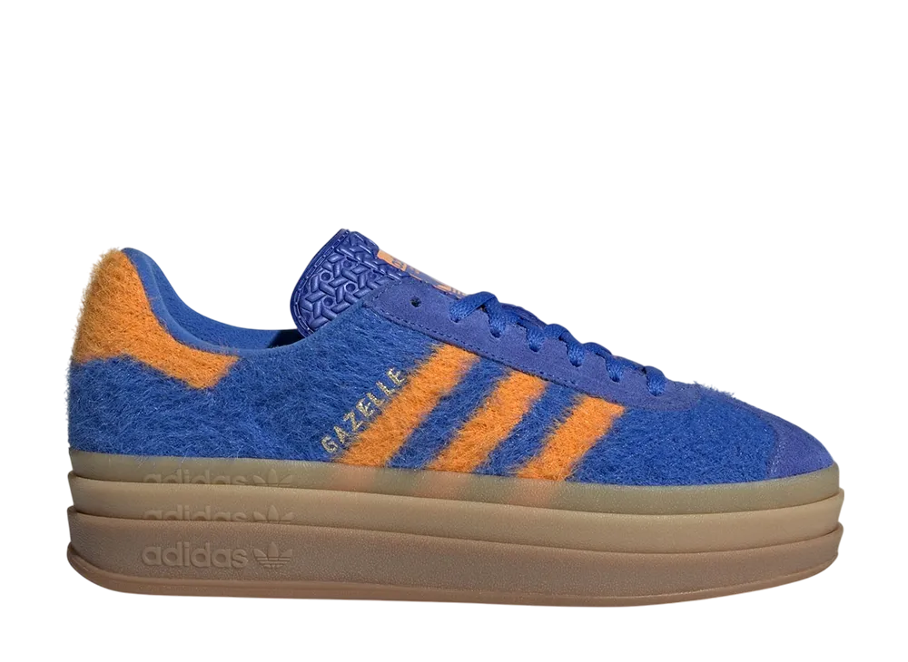 アディダス ウィメンズ ガゼルボールド "ハイレスブルー/ブライトオレンジ/ゴールドメタリック"