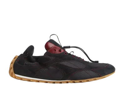 Bottega Veneta Orbit Flash Sneaker "Black/Dark Apple Candy"