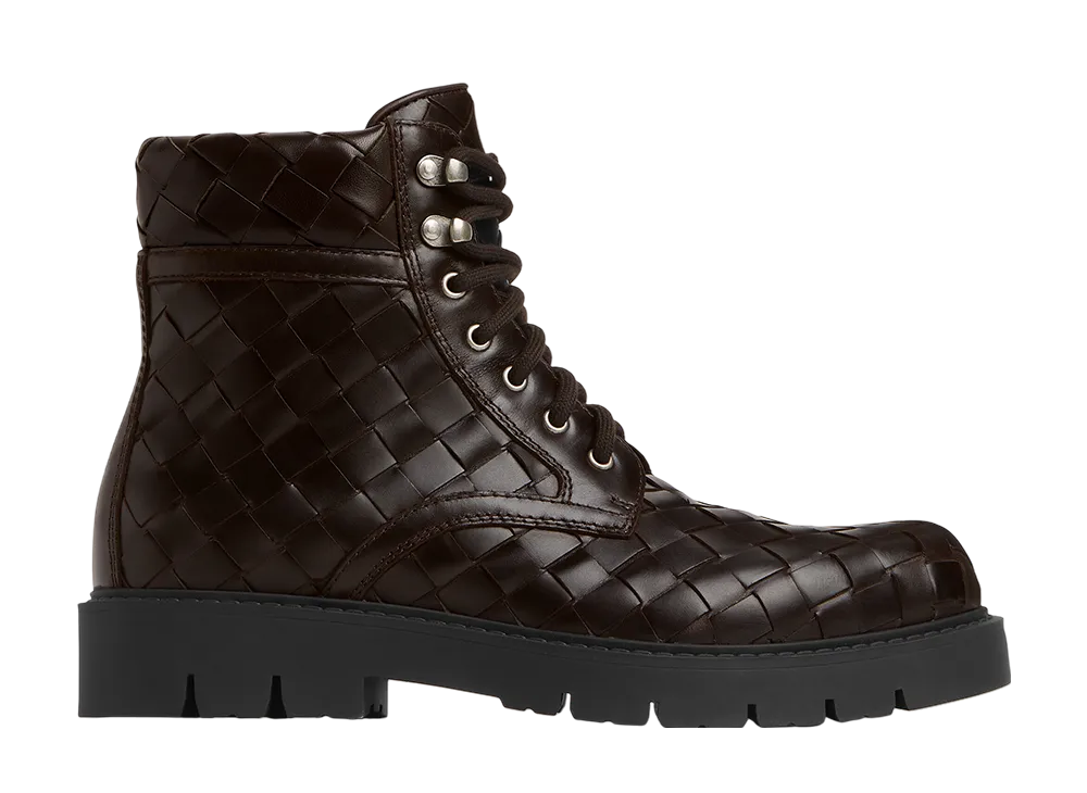 ボッテガヴェネタ ハドック レースアップ アンクルブーツ "フォンデンテ"