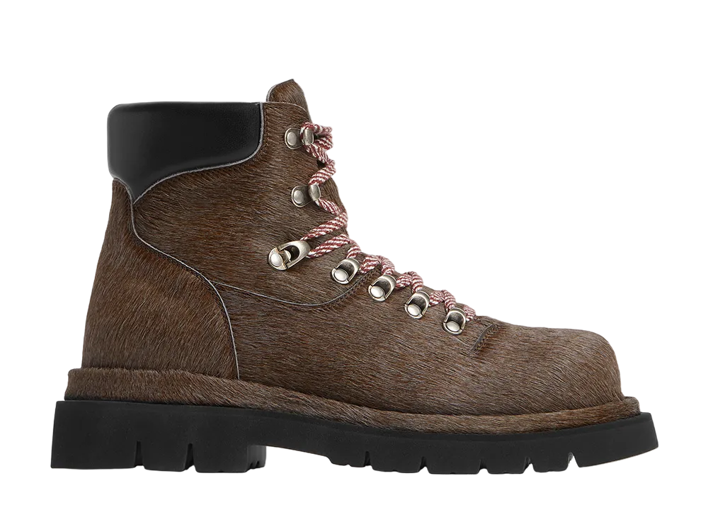 ボッテガヴェネタ ウィメンズ  ラグ ハイキング アンクルブーツ "シートリュフ/ブラック"