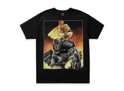 Geeks Rule x Batman & Robin 15 Silkscreen Printing T Shirt "Black"