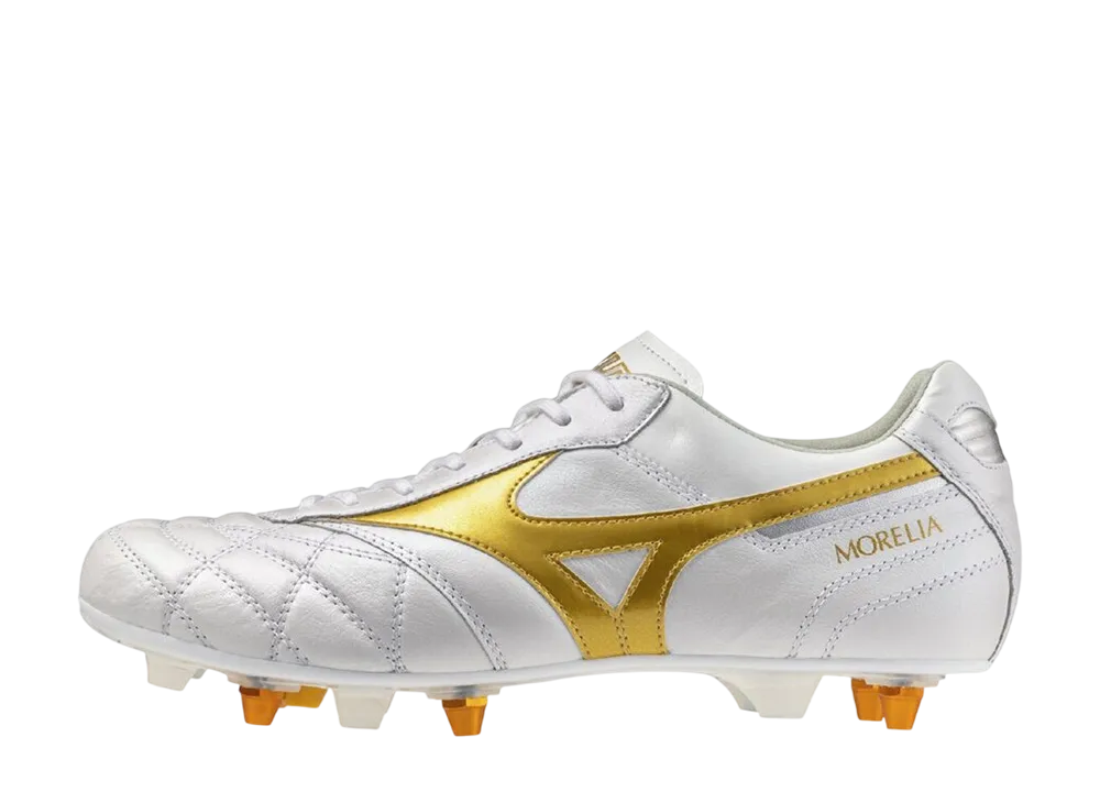 Mizuno Morelia 2 Japan Mix "Super White Pearl/Gold"
