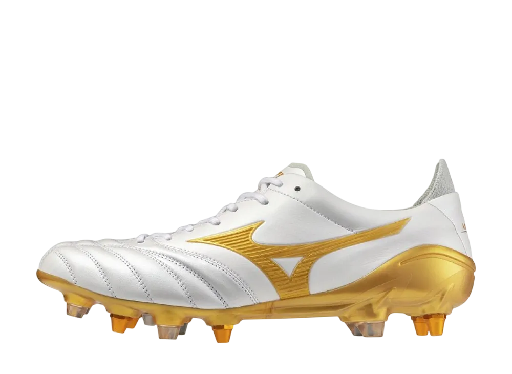 Mizuno Morelia Neo 4 Japan Mix "Super White Pearl/Gold"