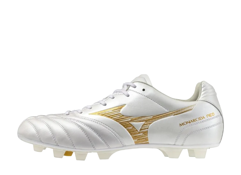 Mizuno Monarcida Neo 3 Wide Elite "Super White Pearl/Gold"