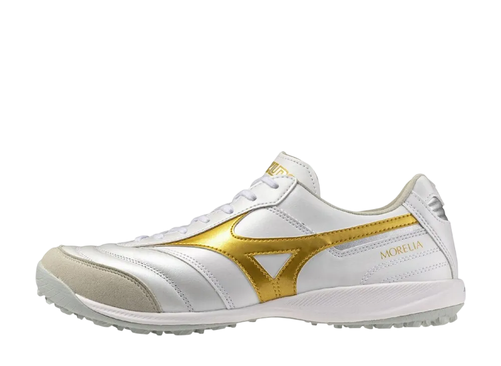 Mizuno Morelia Sala Elite TF "Super White Pearl/Gold"