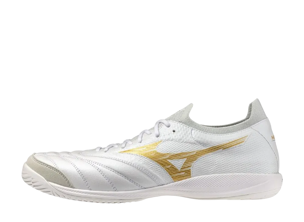 Mizuno Morelia Neo Sala β Japan In "Super White Pearl/Gold"