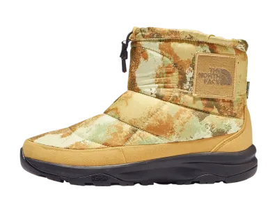The North Face Nuptse Bootie Waterproof Logo Short Special Edition "Evolve Texture Almond Butter/Kelp Tan"
