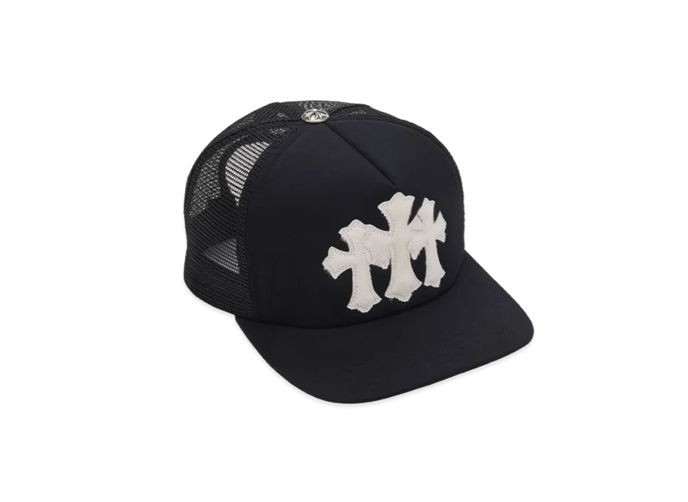 クロムハーツ カーフヘアー セメタリークロス メッシュ トラッカー