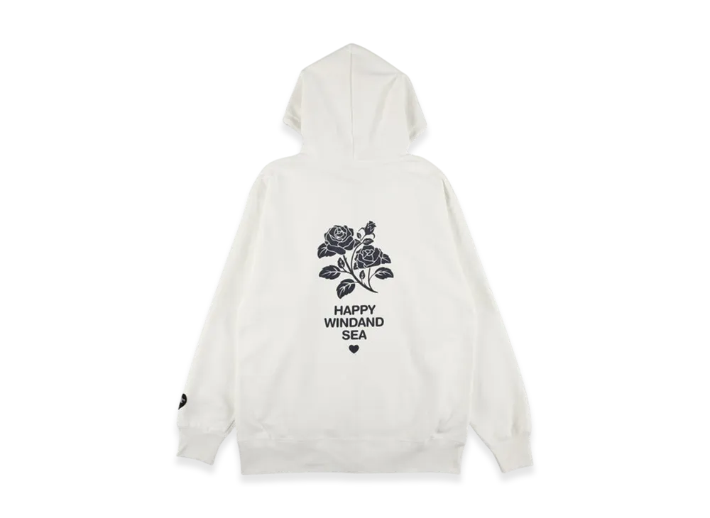 WIND AND SEA Heart&Spade Zip Up Sweatshirt "Off White"