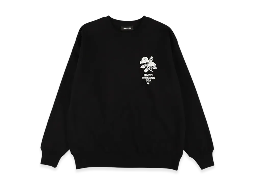 WIND AND SEA Heart&Spade Crewneck Sweatshirt "Black"