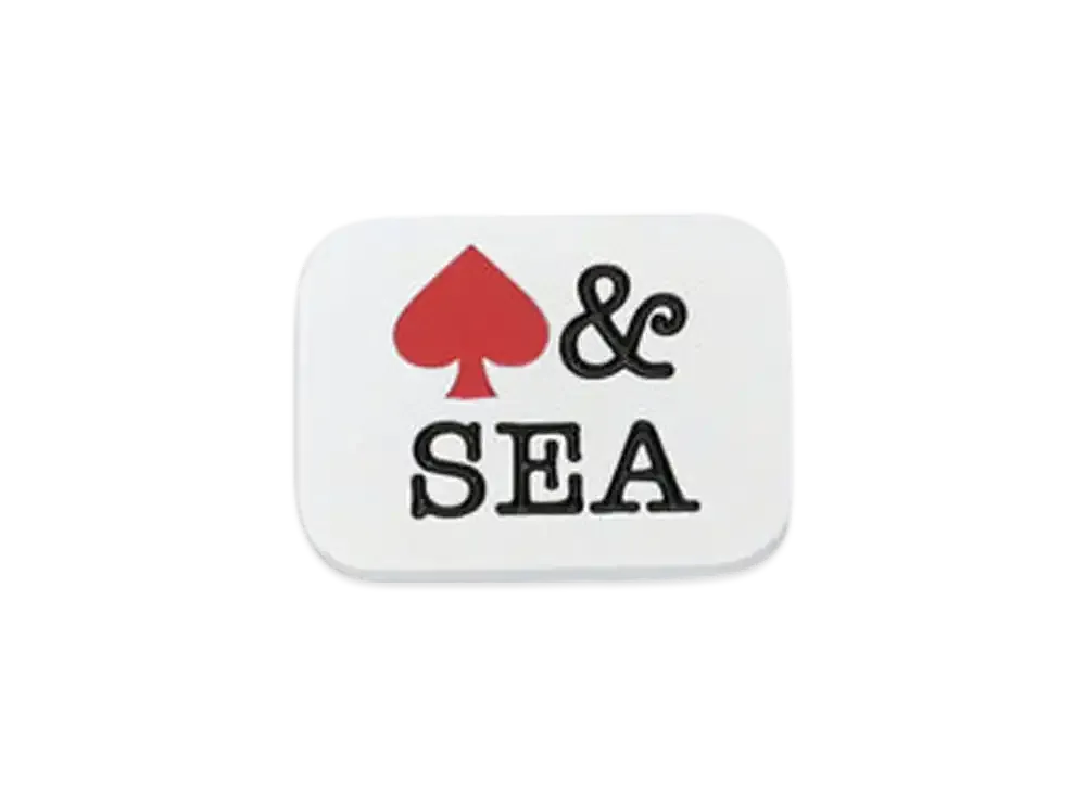 WIND AND SEA Pins A (Heart) "White"