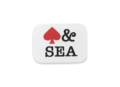 WIND AND SEA Pins A (Heart) "White"