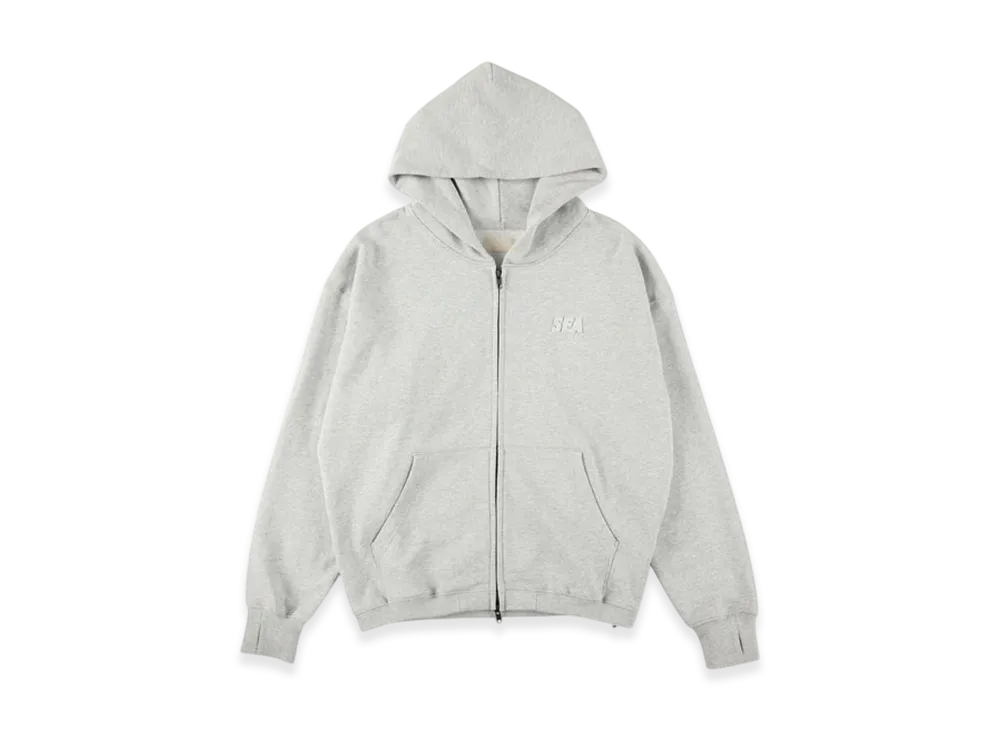WIND AND SEA Cozy Zip Hooded Sweatshirt "Heather Gray"