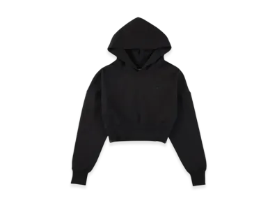 WIND AND SEA Cozy Cropped Hooded Sweatshirt (Ladies) "Black"