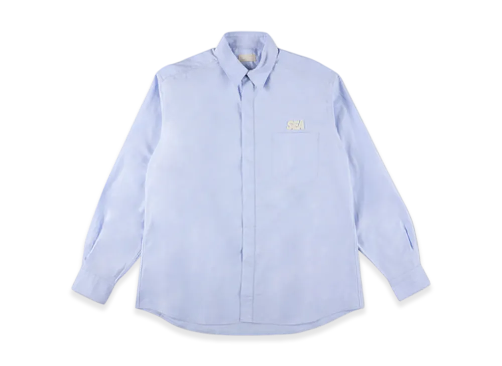 WIND AND SEA Cozy Oxford Shirt "Light Blue"