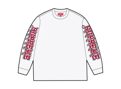 Supreme Intarsia Sleeve L/S Top "White"