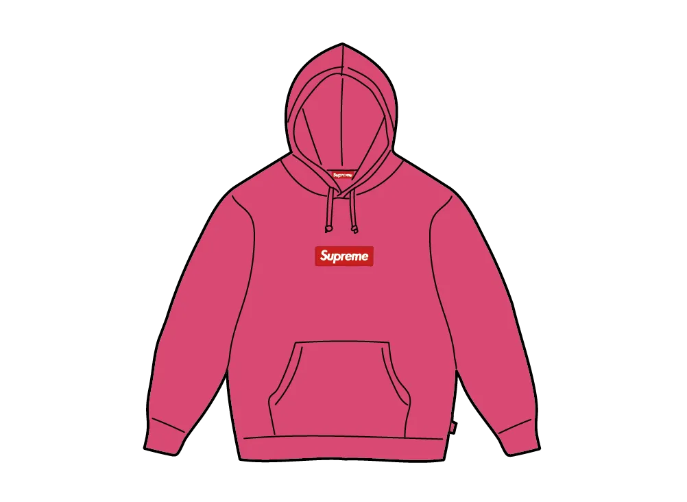 Supreme Box Logo Hooded Sweatshirt (25FW) "Magenta"