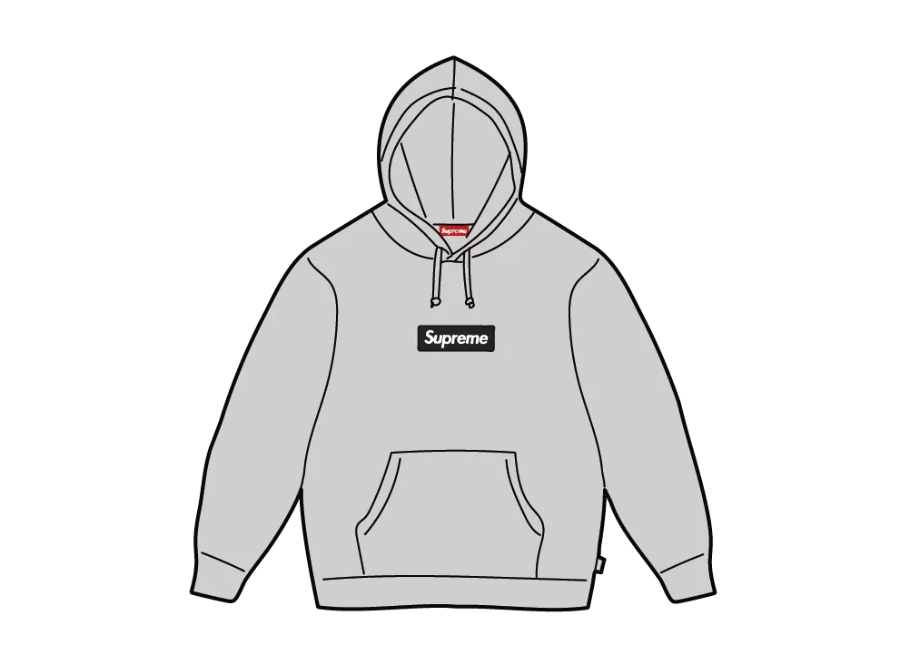 Supreme Box Logo Hooded Sweatshirt (25FW) "Heather Grey"