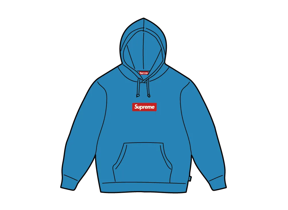 Supreme Box Logo Hooded Sweatshirt (25FW) "Cyan"
