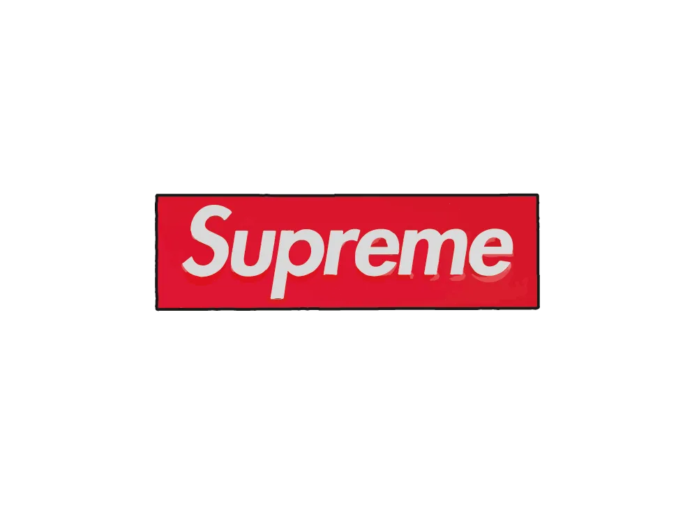 Supreme Box Logo Car Emblem "Red"